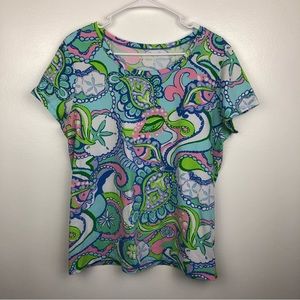 LILLY PULITZER Top Pink and Greens